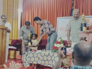 Daksha of 1 C got first prize in under 7 chess championship and also selected for state level competiotion.