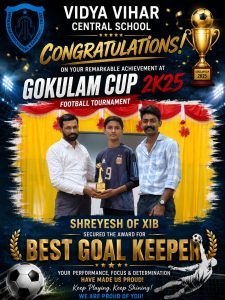 Gokulam Cup 2k25 Best Goal Keeper