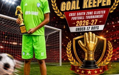 CBSE South Zone Cluster Football Tournament 2026.. Best Goal Keeper